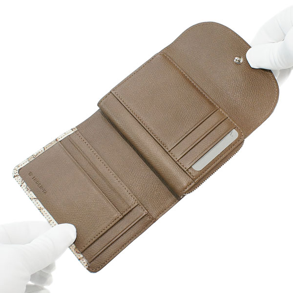 印伝 甲州印伝 印傳屋 上原勇七 財布 二つ折り財布 サラマス 7422 鹿革