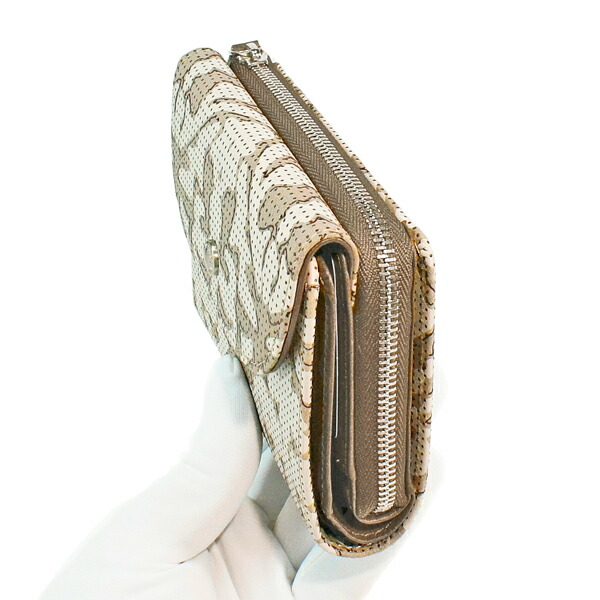 印伝 甲州印伝 印傳屋 上原勇七 財布 二つ折り財布 サラマス 7422 鹿革