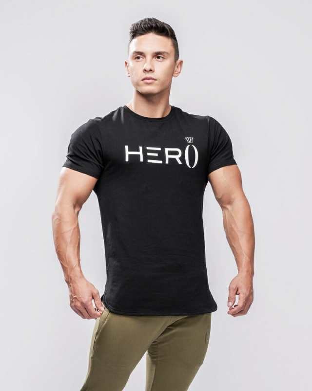 ヘラヒーロー HERA x HERO プリモ T シャツ T-SHIRT 半袖 Tシャツ メンズ ジムウェア スポーツウェア 重ね 大きいサイズ 黒  スポーティの通販はau PAY マーケット - s.s shop