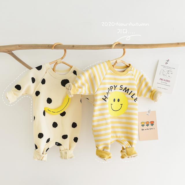 ベビー服 ロンパース カバーオール ジャンプスーツ スマイル Smile バナナ フルーツ 赤ちゃん 子供服 ベビー服 ユニセックス ギフト かわの通販はau Pay マーケット S S Shop