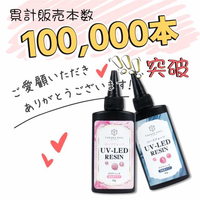 ポイント10倍中 Uvレジン液 65g 3本セット メール便対応 クリアハード Clear Hard レジン液 ハード ソフト 高粘度タイプ 低粘の通販はau Pay マーケット タカラネイル