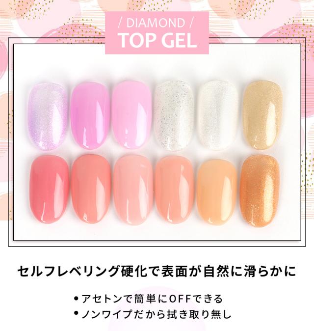 トップジェル ダイヤモンド トップジェル メール便対応 トップコート ジェルネイルの通販はau Pay マーケット タカラネイル