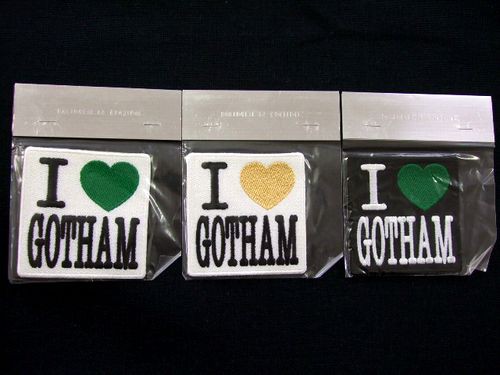 【新品】初期作品 NUMBER NINE「I LOVE GOTHAM」布ワッペン (L) Cloth badge ナンバーナイン アイラブゴッサム  035419｜au PAY マーケット