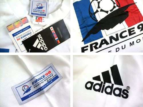 新品】廃盤 vintage adidas フランスワールドカップ98 限定Tシャツ
