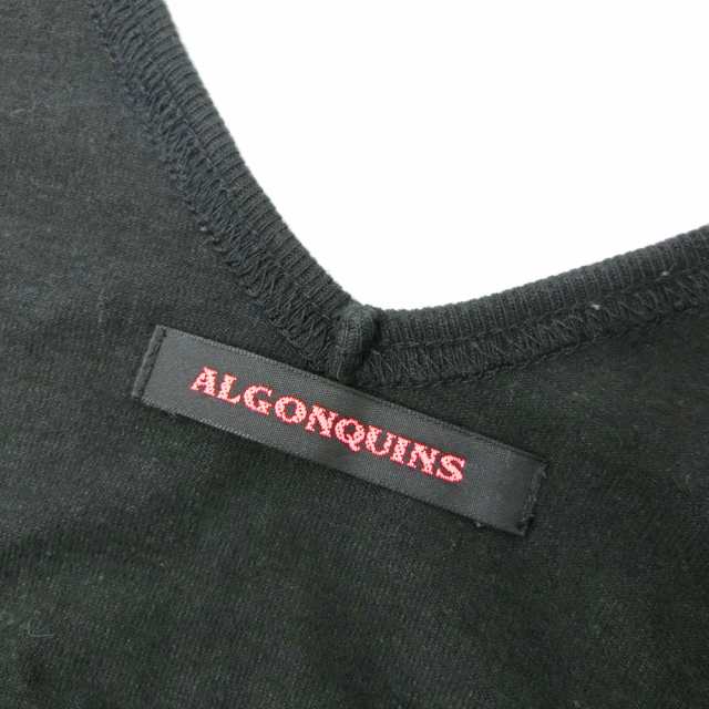 ALGONQUINS アルゴンキン 黒 ドクロ チュニックカットソー (ワンピース