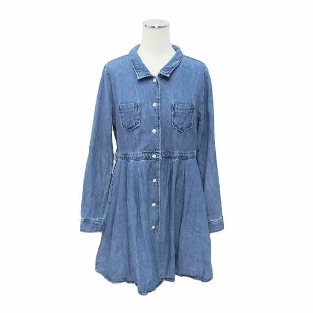 BROWNY Chambray denim long shirt dress「F」ブラウニー シャンブレー