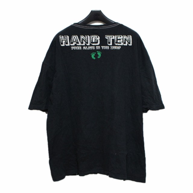 80' vintage HANG TEN 80年代ヴィンテージ ハンテン「4L」サーフTシャツ (半袖 黒) 095961【中古】｜au PAY  マーケット