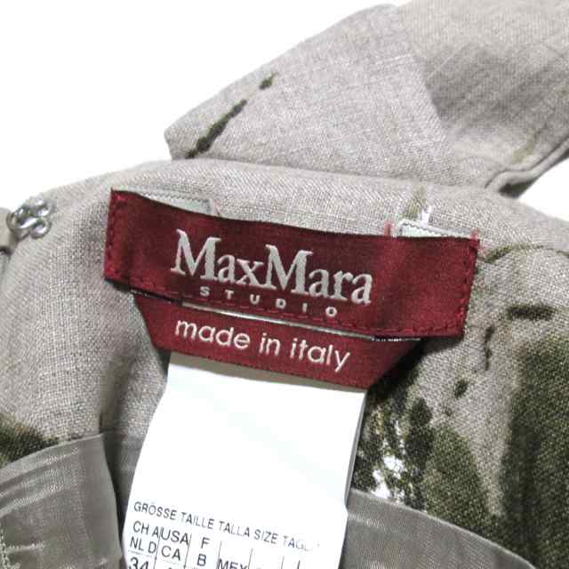 美品！イタリア製　MaxMara マックスマーラ リネンワンピース