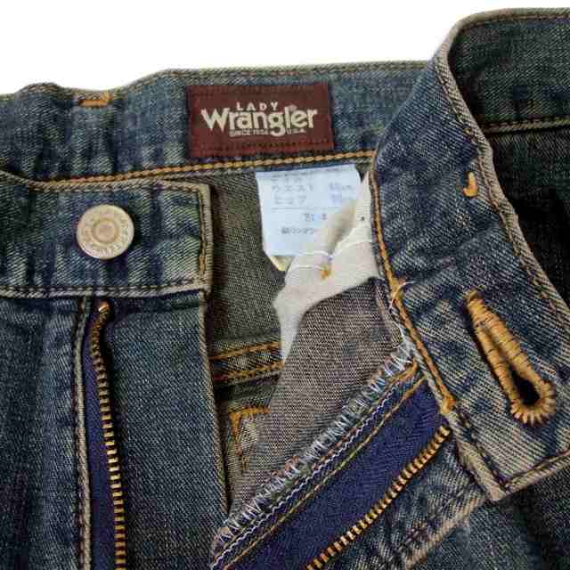 美品 Wrangler ラングラー ヴィンテージ加工デニムパンツ (インディゴ ...