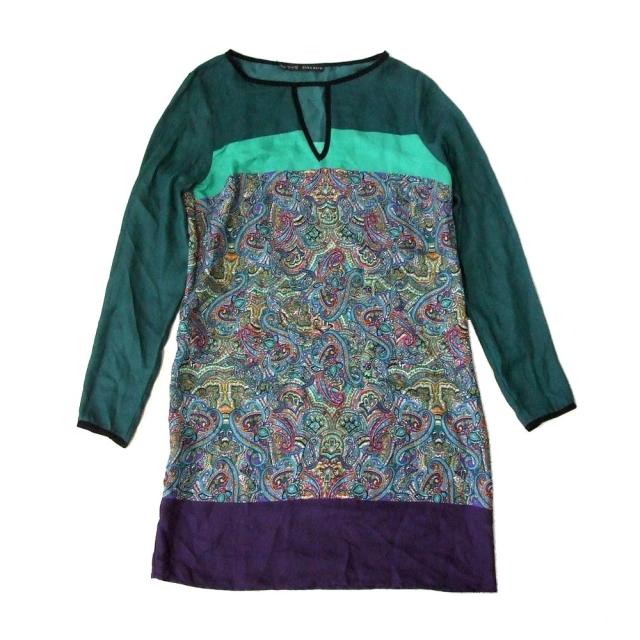 美品 Zara ザラ エスニックペイズリーワンピース ドレス 中古 の通販はau Pay マーケット Jimu