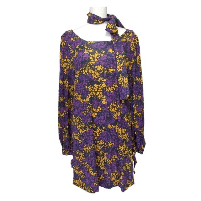 Banner Barrett バナーバレット フラワーベルト付ワンピース 紺 ネイビー ドリップ花柄 中古 の通販はau Pay マーケット Jimu