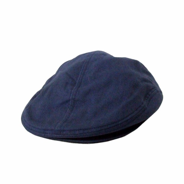美品 MOSCHINO モスキーノ コットンハンチング (紺 ネイビー 帽子