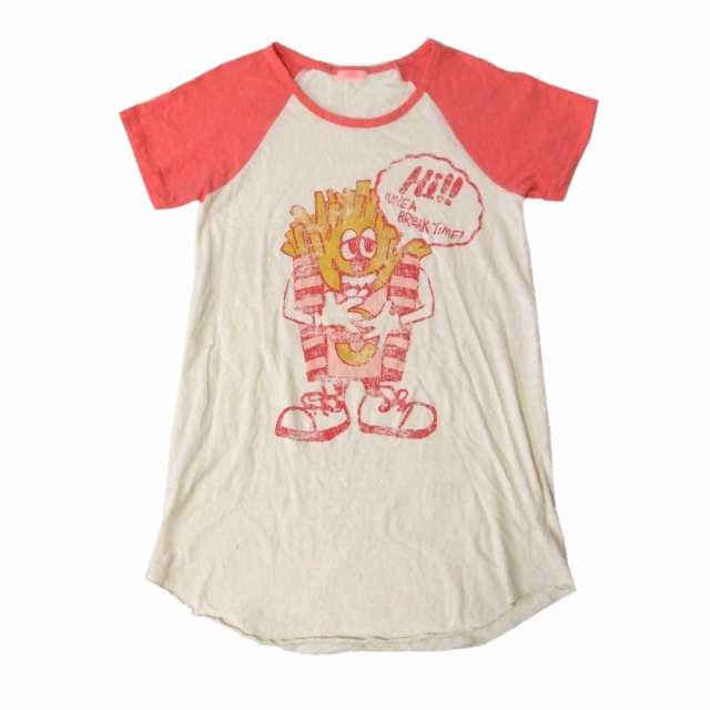 美品 CANDY STRIPPER キャンディストリッパー フライドポテトワンピース (ロングTシャツ 半袖) 110955【中古】｜au PAY  マーケット