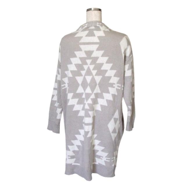 美品 Discoat Parisien ディスコート パリシアン エスニックロングカーディガン グレー 白 Pal パル 中古 の通販はau Pay マーケット Jimu