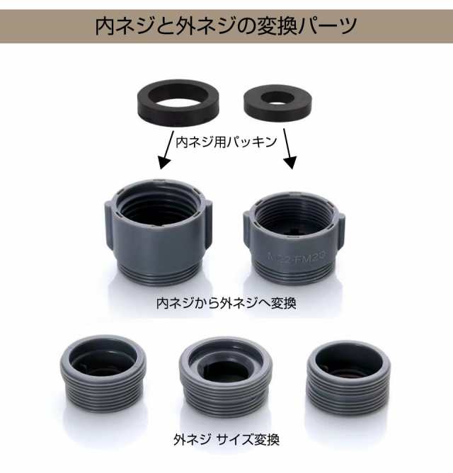 水栓 蛇口 シンク パーツ 蛇口先端用変換アダプター 6点セット 水栓 蛇口 シンク パーツ 蛇口先端用変換アダプター 6点セット