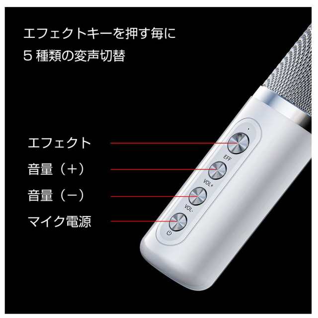 カラオケ マイク スピーカー ポータブル ミニカラオケボックス 全2色 ...