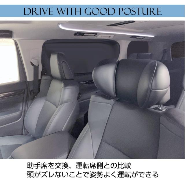 汎用 大型ヘッドレスト 2個セット ブラックレザー アルファード ヴェルファイア 汎用 大型ヘッドレスト 2個セット ブラックレザー アルファード ヴェル