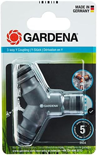 GARDENA(ガルデナ) ホースジョイント 三又 ドイツ製 グレー 2934-20