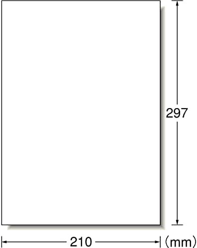 エーワン ピッタリ貼れるのびるラベル 白 ノーカット 3枚 29297