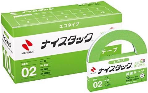 ニチバン 両面テープ ナイスタック (エコ) 12巻入 10mm×20m NWBB-10ECO