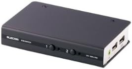 エレコム KVMスイッチ pc切替機 USB DVI スピーカー 2台 KVM-DVHDU2