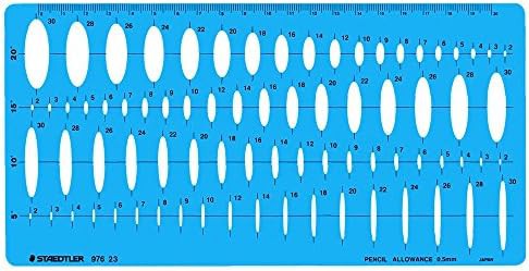 ステッドラー テンプレート 総合だ円定規 1枚 976 23