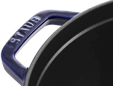 staub ストウブ 「 ピコ ココット ラウンド グランブルー 22cm 」 両手