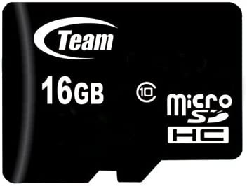 【送料無料】Team Micro SDHC Class10 メモリーカード 16GB ブラック TG016G0MC28A