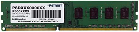 【送料無料】Patriot Memory DDR3 1600MHz PC4-12800 4GB UDIMM デスクトップ用メモリ PSD34G16002