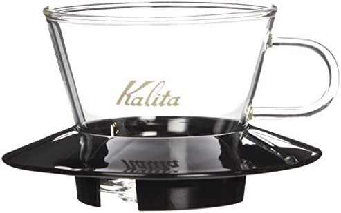 カリタ Kalita コーヒー ウェーブシリーズ ガラスドリッパー 155 【1~2人用】 ブラック #05045