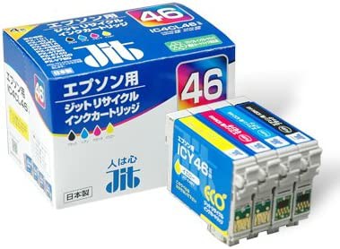 ジット エプソン(Epson) IC4CL46 対応 (目印:サッカーボール) 4色セット対応 リサイクルインク 日本製JIT-E464PZ