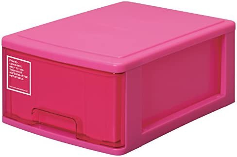 サンコープラスチック 小物収納 シルキー 幅25.2×奥35×高14.9cm ピンク