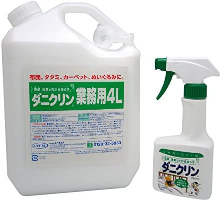 【業務用 大容量】ダニクリン 無香料タイプ 4L(プラス本体250mL付)の通販は
