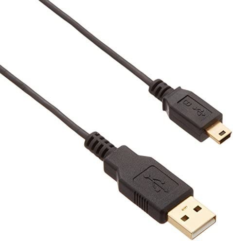 BUFFALO USB2.0ケーブル (A to miniB) スリムタイプ ブラック 1.5m BSUAMNSM215BK