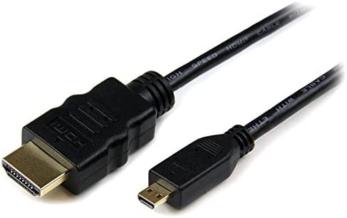【送料無料】StarTech.com イーサネット対応ハイスピードHDMI - HDMI Micro変換ケーブル 2m HDMI(タイプA) - HDMIマイクロ(タイプD) オス