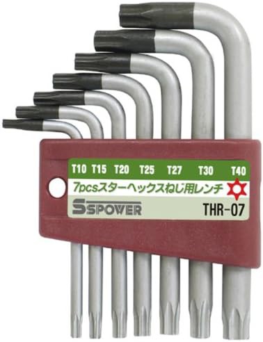 パオック(PAOCK) SSPOWER(エスエスパワー) 7pcsスターヘックスネジ用レンチ THR-07