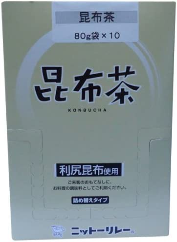 【送料無料】ニットーリレー 昆布茶 80g×10個