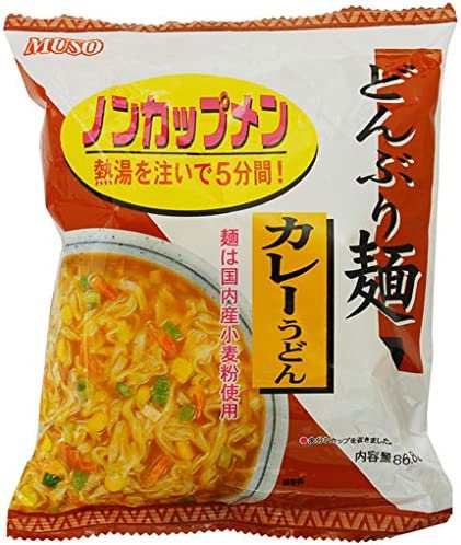 ムソー どんぶり麺・カレーうどん 86.8g×4袋