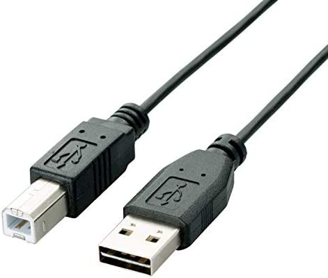 エレコム USBケーブル 【B】 USB2.0 (USB A オス to USB B オス) リバーシブルコネクタ 1.5m ブラック U2C-DB15BK