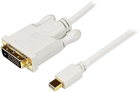 StarTech.com Mini DisplayPort - DVI変換ケーブル 1.8m ホワイト Mini DP(オス) - DVI-D(オス) 1920x1200 MDP2DVIMM6W