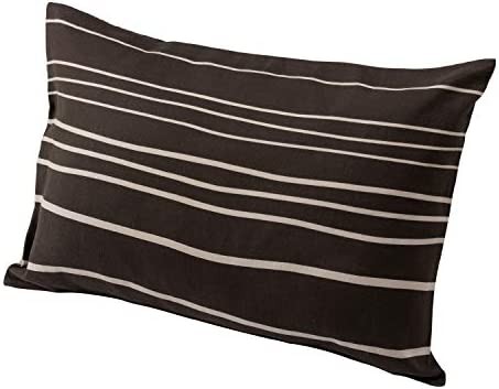 西川リビング 枕カバー ブラウン 63×43cmサイズの枕用 洗える 日本製 抗菌加工 防縮加工 ピロケース ボーダー ME40 Mee 218790913