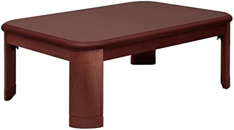 ナカムラ 楢ラウンド折れ脚こたつ リラ 105×75cm こたつ テーブル 長方形 日本製 国産 ブラウン 11100245brのサムネイル