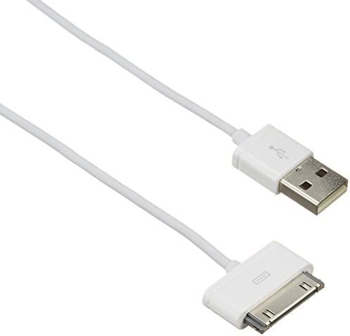 ロジテック 30ピン DOCKケーブル USBケーブル iPhone4/4S/iPad/iPod対応 0.5m ホワイト LHC-UADH05WH