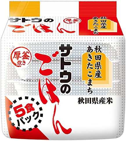 サトウのごはん 秋田県産あきたこまち 200g 5食パック×8個