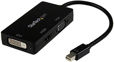 StarTech.com Mini DisplayPort専用トラベルA/Vアダプタ Mini DP - VGA/ DVI/ HDMI 1920x1200/ 1080p ブラック MDP2VGDVHD