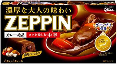 江崎グリコ カレーZEPPIN 中辛 175g×5個