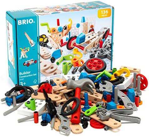 【送料無料】BRIO ( ブリオ ) ビルダー コンストラクションセット [全136ピース] 対象年齢 3歳~ ( 大工さん 工具遊び おもちゃ 知育玩具