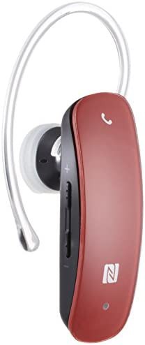 【送料無料】iBUFFALO Bluetooth4.0対応 ヘッドセット NFC対応モデル レッド BSHSBE33RD