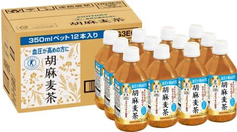 [トクホ] サントリー 胡麻麦茶350m×12本