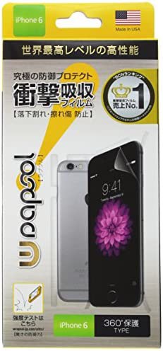 【送料無料】Wrapsol ラプソル 衝撃吸収フィルム 液晶+側面+背面保護 iPhone 6 対応 A002-IP647FB